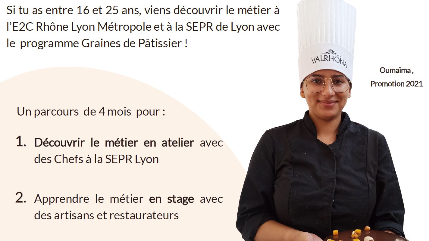 un nouveau parcours spécialisé “graines de pâtissier” débutera le 4 janvier 2022